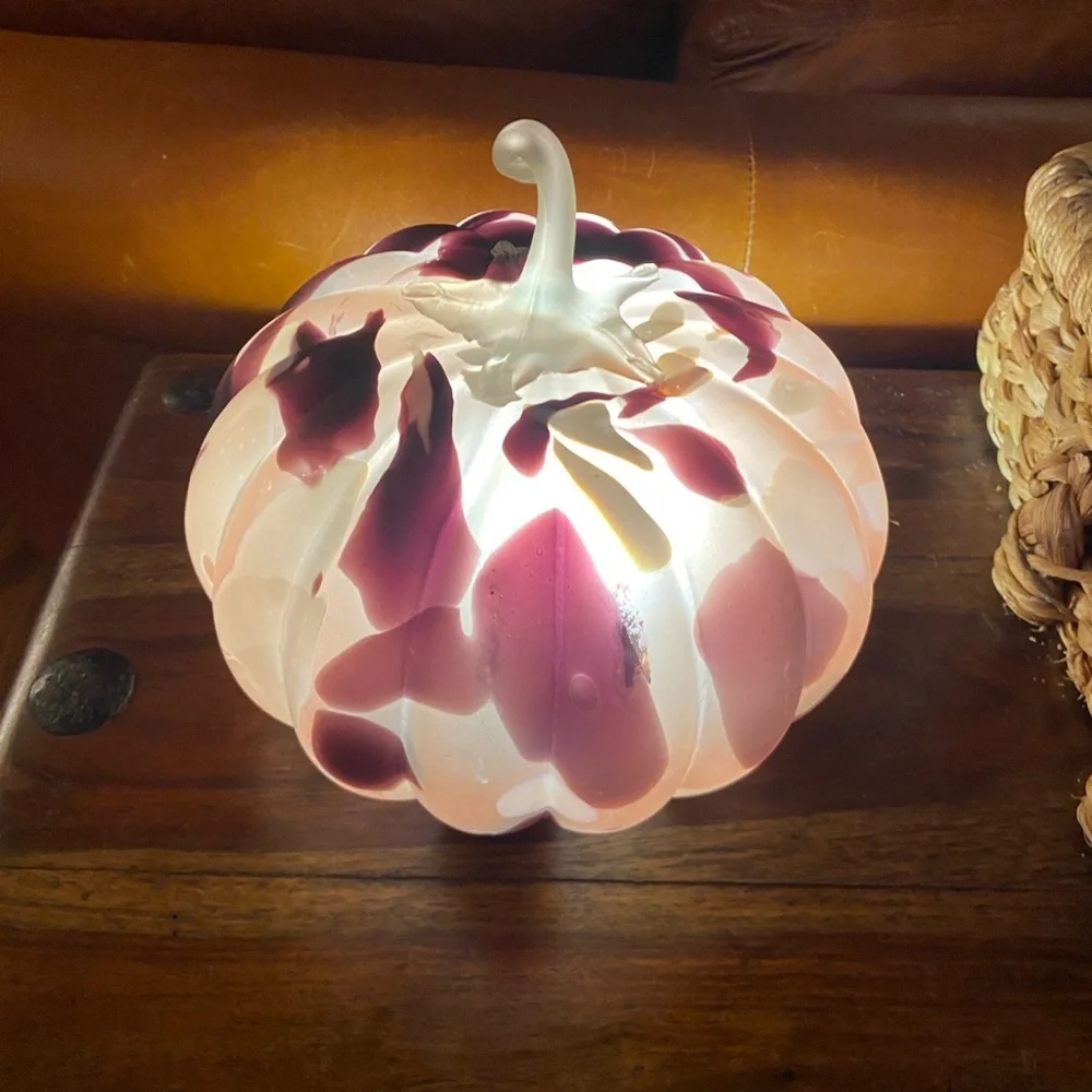 NWT Anthropologie  Glass Cheena Pumpkin